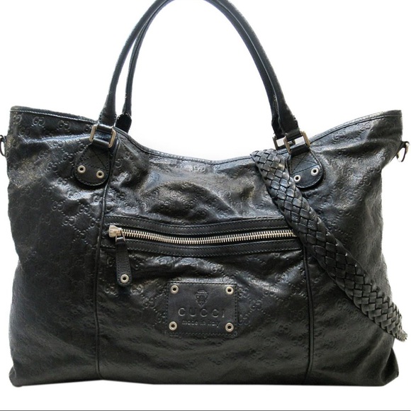 Gucci Handbags - 100% leather HUGE Gucci black Crossbody